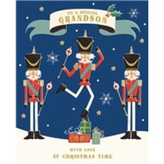 Grandson Christmas Card - Soldiers
