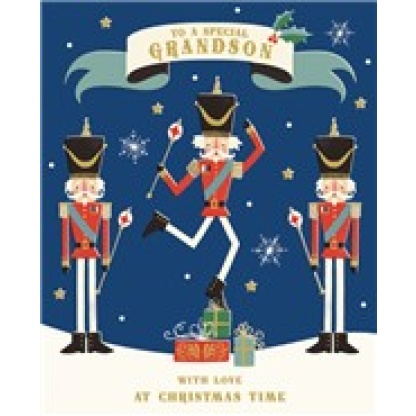 Grandson Christmas Card - Soldiers