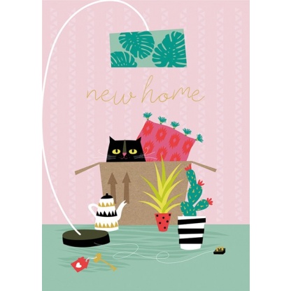 New Home Card - Cat Box