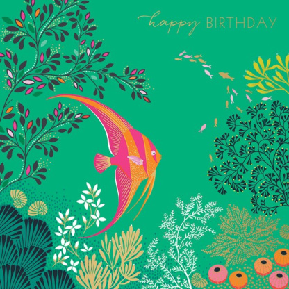 Birthday Card - Angel Fish