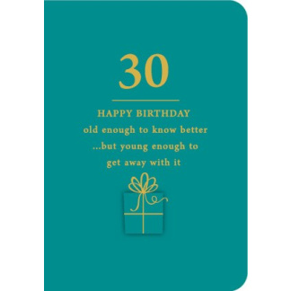 30th Birthday Card - Young Enough