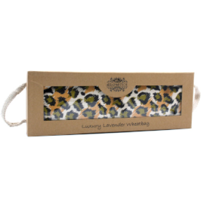 Luxury Lavender Wheat Bag in Gift Box - Night Leopard