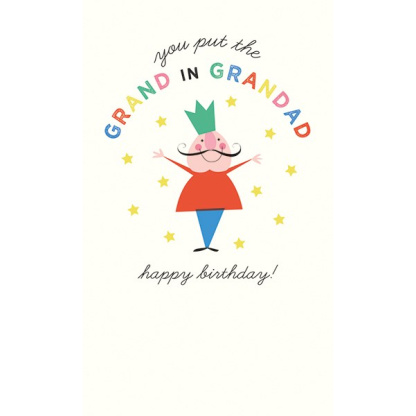 Grandad Birthday Card - Grand in Grandad