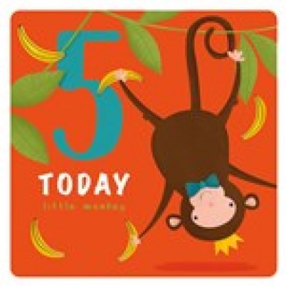 5th Birthday Card - Monkey