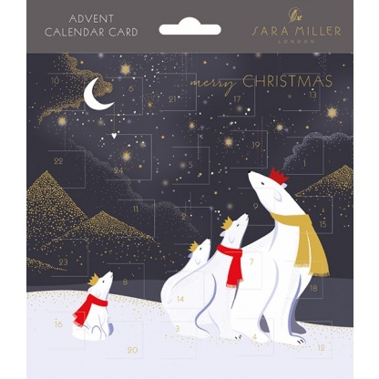 Advent Calendar Card - Polar Bears