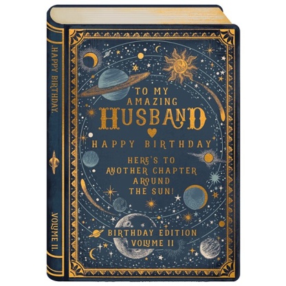 Husband Birthday Card - Here’s to Another Chapter