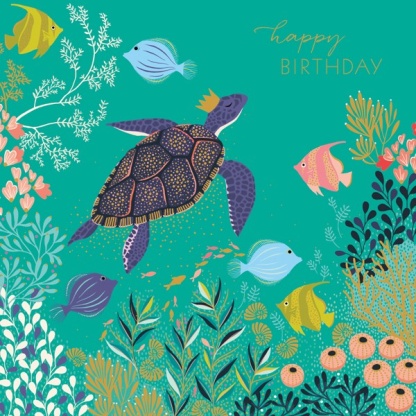 Birthday Card - Turtle