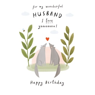 Husband Birthday Card - I Love Yooooooou!