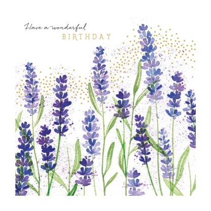 Birthday Card - Lavender