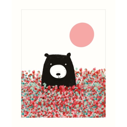 Birthday Card - Bear in Meadow