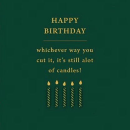 Birthday Card - A lot of Candles