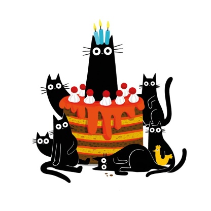 Cat Walk - Cats and Birthday Cake