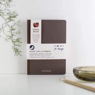 A5 Notebook - Coffee Beans with Recycled and Lined Paper