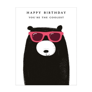 Birthday Card - Bear and Sunglasses