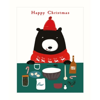 Christmas Card - Baking Bear