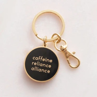 Caffeine Reliance Alliance - Enamel Keyring