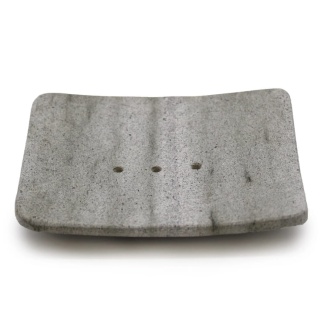 Square Shaped Zeolite Stone Soap Dish