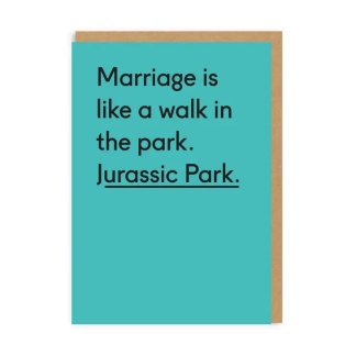 Wedding Card - Jurassic Park