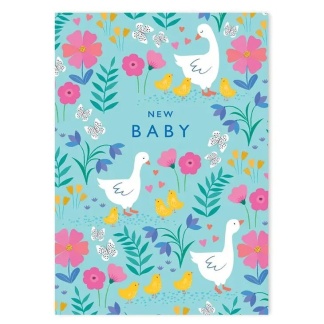New Baby Card - Ducklings