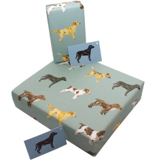 Wrapping Paper - Blue Dogs