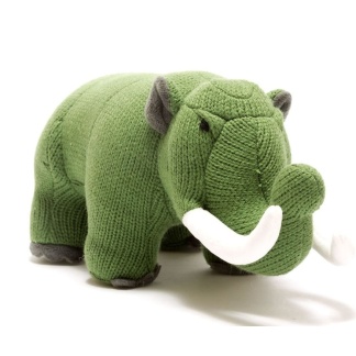 Green Knitted Mastodon Prehistoric