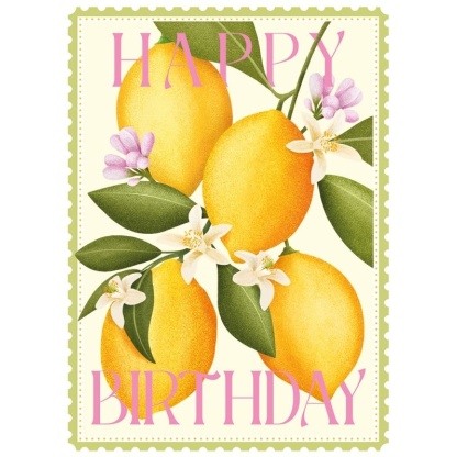 Birthday Card - Lemons