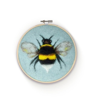 Bee in A Hoop Needle Felting Craft Kit