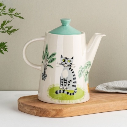 Handmade Ceramic Cat Teapot