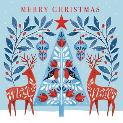 Charity Christmas Card - Nordic Geometric