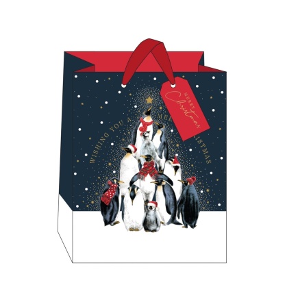 Christmas Gift Bag - Penguins (Large)