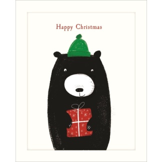 Christmas Card - Bear and Present